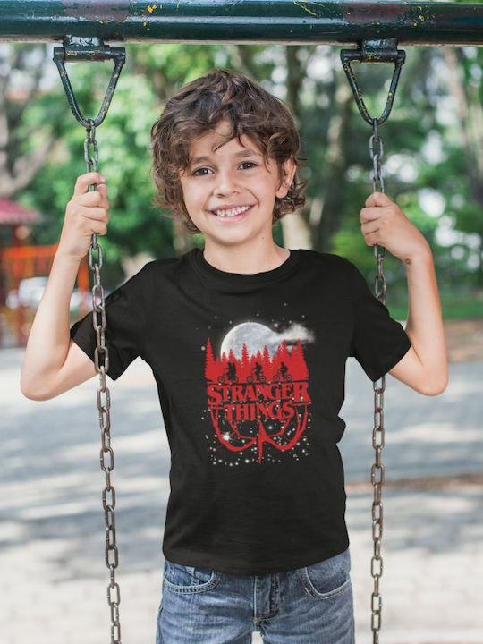 Kinder-T-Shirt Blau Stranger Things
