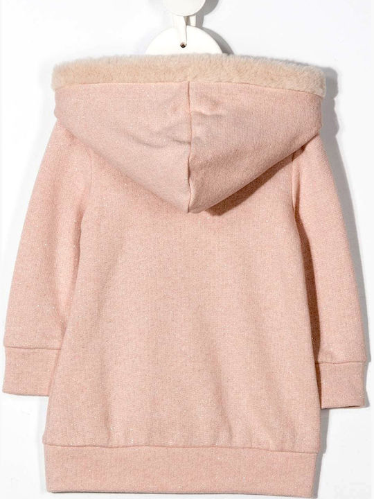 Kids Sweatshirt with Hood Pink