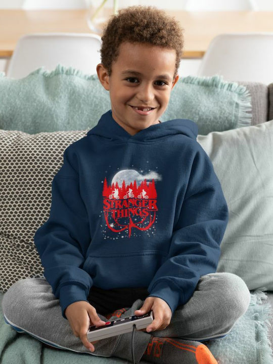 TKT Kids Sweatshirt with Hood and Pocket Navy Blue