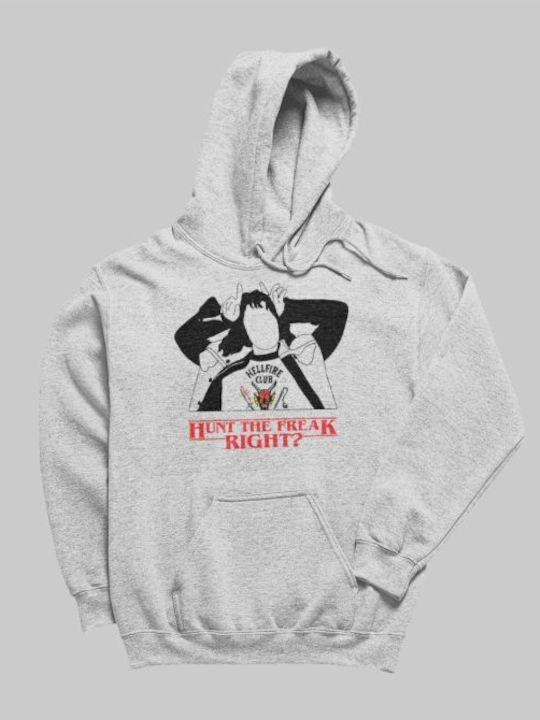 Kinder-Sweatshirt mit Kapuze und Taschen Weiß