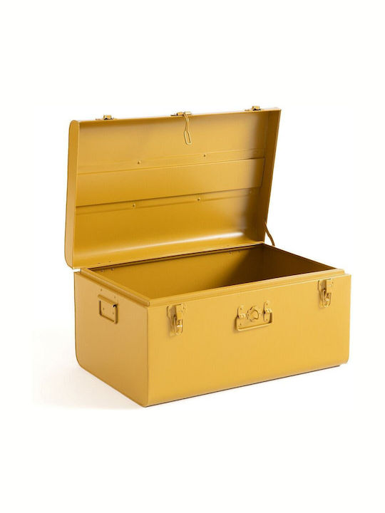 La Redoute Interieurs Decorative Trunk Metallic 57x38x29cm Yellow