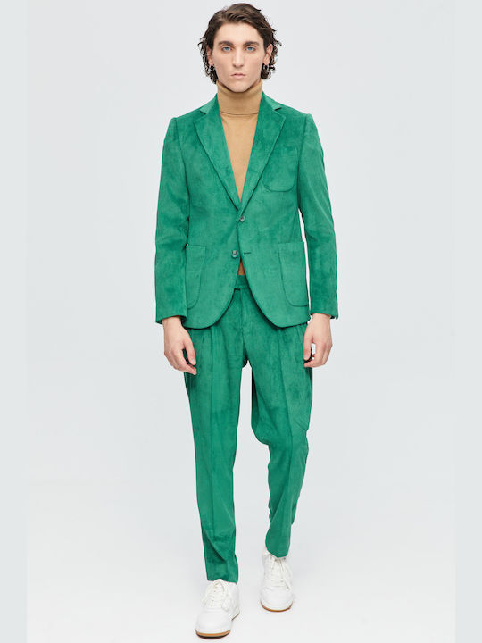 Aristoteli Bitsiani Men's Suit Slim Fit Green