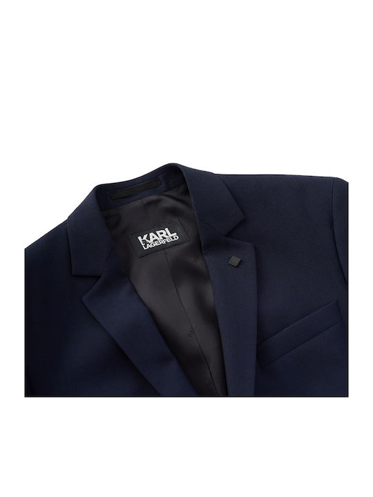 Drive Men's Suit with Vest Blue