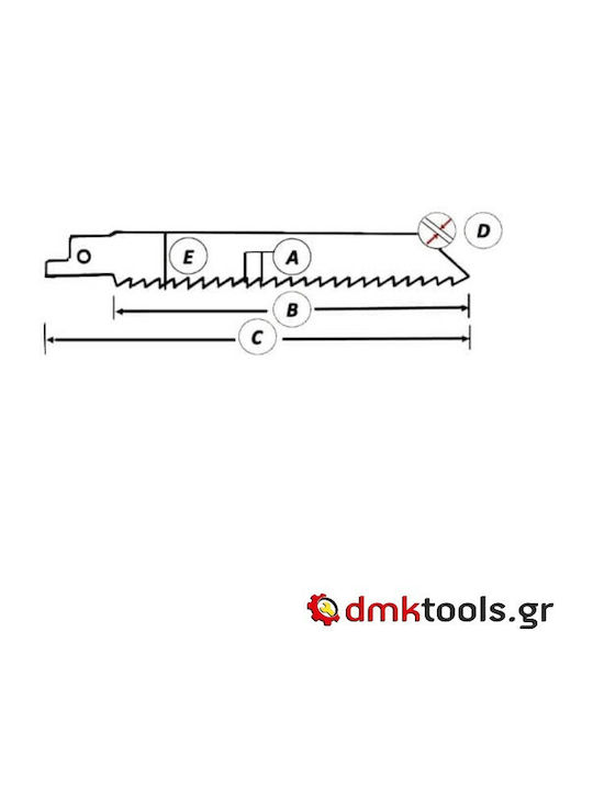MP.S Jig Saw Blade for Metal 130mm 5pcs 4401