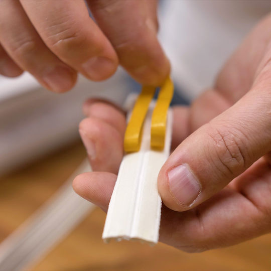 Genius Ideas Self-Adhesive Tape Draft Stopper Window in White Color 3m