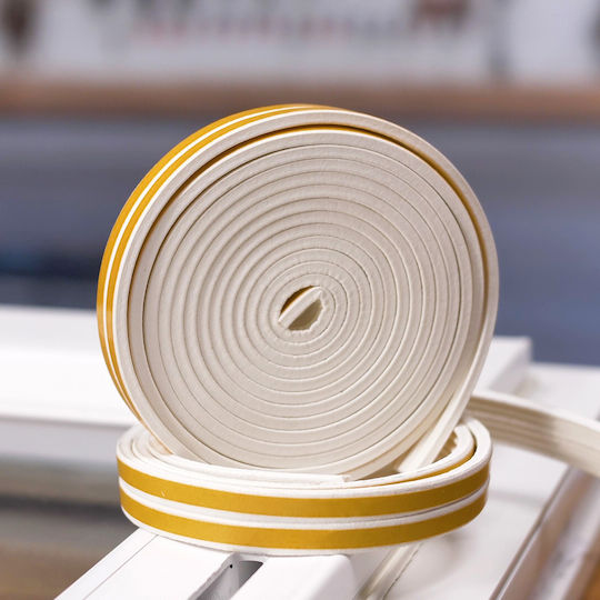 Genius Ideas Self-Adhesive Tape Draft Stopper Window in White Color 3m