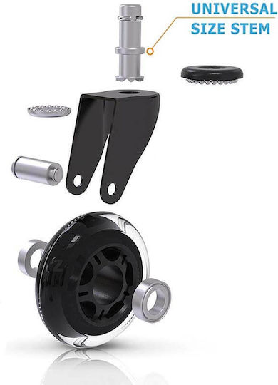 Factory Caster For Office Chair Plastic 5 Pieces Black