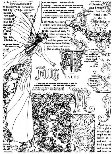 Stamperia Sleeping Beauty Papier Decoupage Transparent