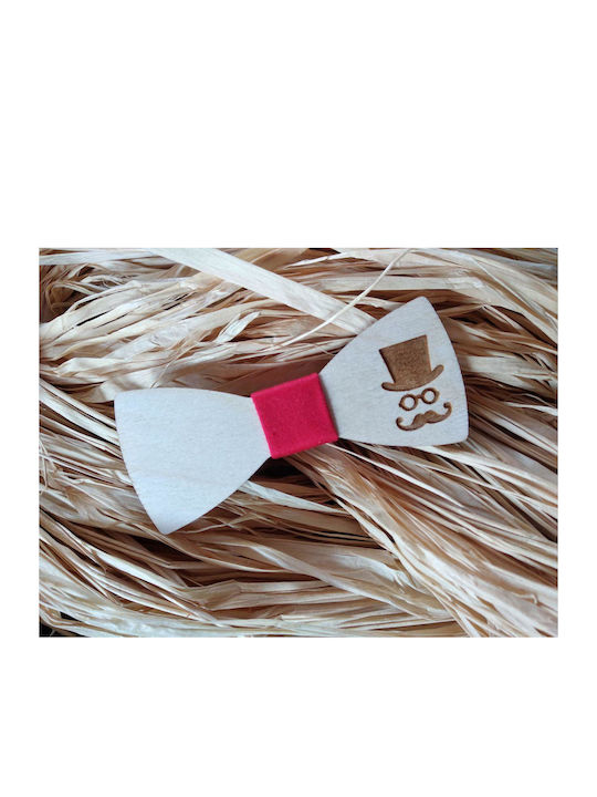 JFashion Baby Wooden Bow Tie Beige