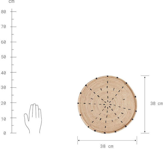 Butlers Placemats Rotund Lemn Maro 1buc
