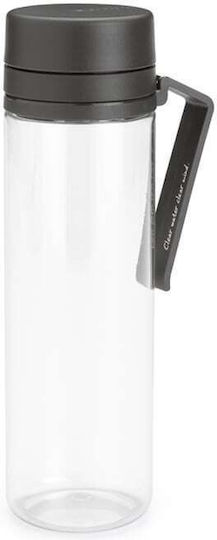 Brabantia Μπουκάλι Νερού Γυάλινο με Βιδωτό Καπάκι Γκρι 500ml