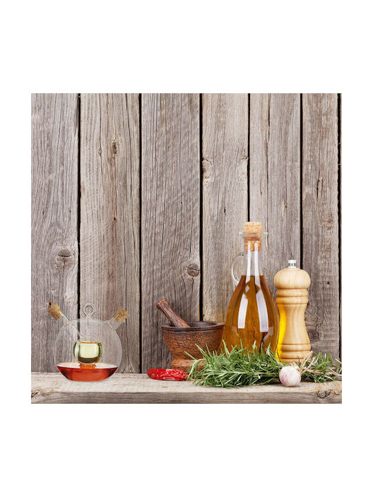 Relaxdays Δοχείο Λαδιού Γυάλινο με Ροή 375ml
