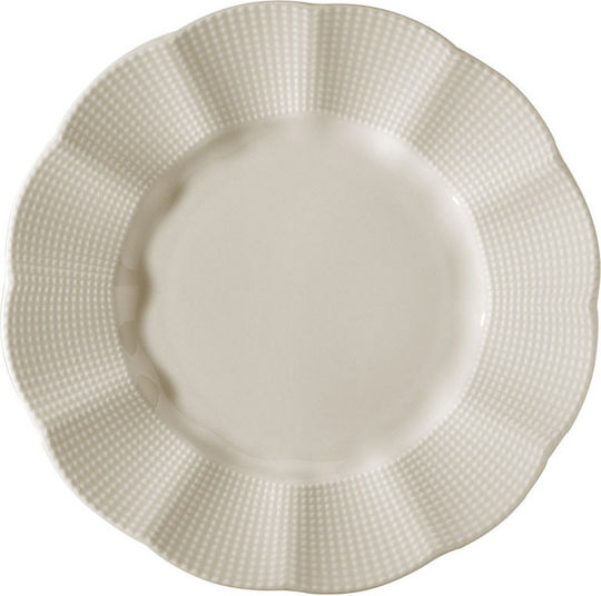 Beige Porcelain Dinnerware Set 24pcs