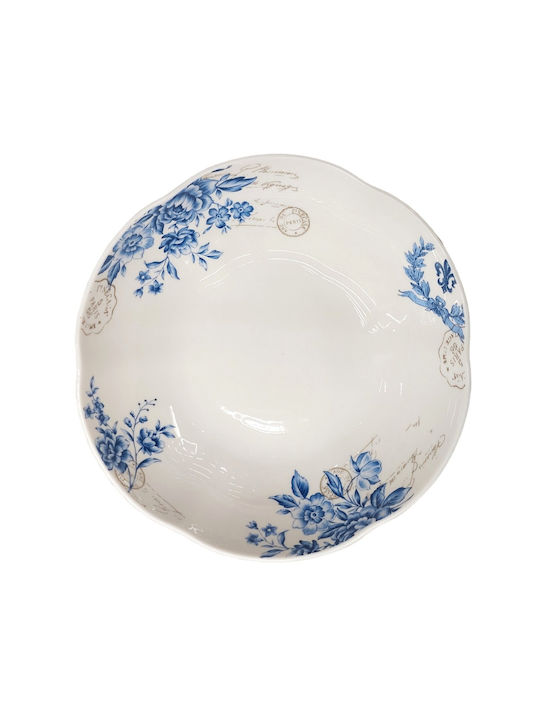 Porcelain Salad Bowl Multicolour 22x22cm