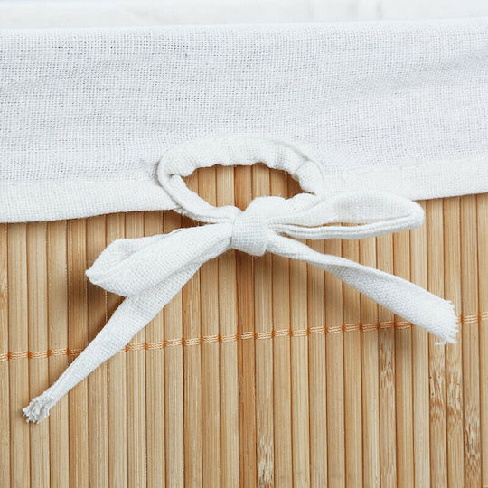 Relaxdays Aufbewahrungskorb Bamboo Beige 12.9Es 4Stück