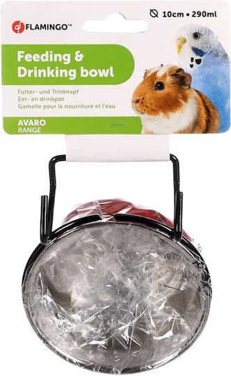 Flamingo Bird Feeder And Water Feeder For Birds In Red Colour