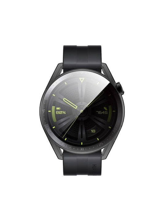 DEFENSE Frame Silikonhülle in Schwarz Farbe für Huawei Watch GT 3 46mm