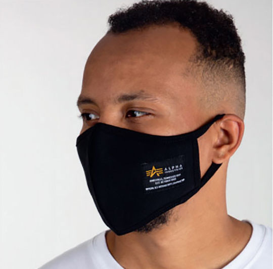Alpha Industries Cloth Face Mask Black 128943-03 1pcs