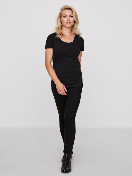 Mamalicious Short-sleeve Nursing 2pcs Maternity Top Multicolour