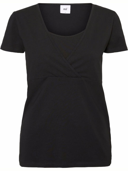 Mamalicious Short-sleeve Nursing 2pcs Maternity Top Multicolour