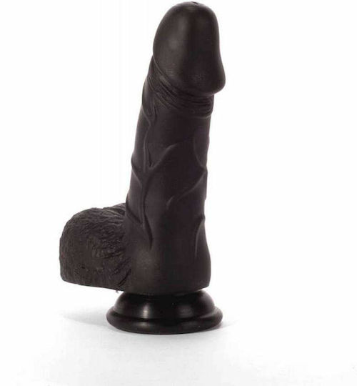 X-Men Ρεαλιστικό Dildo με Όρχεις και Βεντούζα Μαύρο 19cm