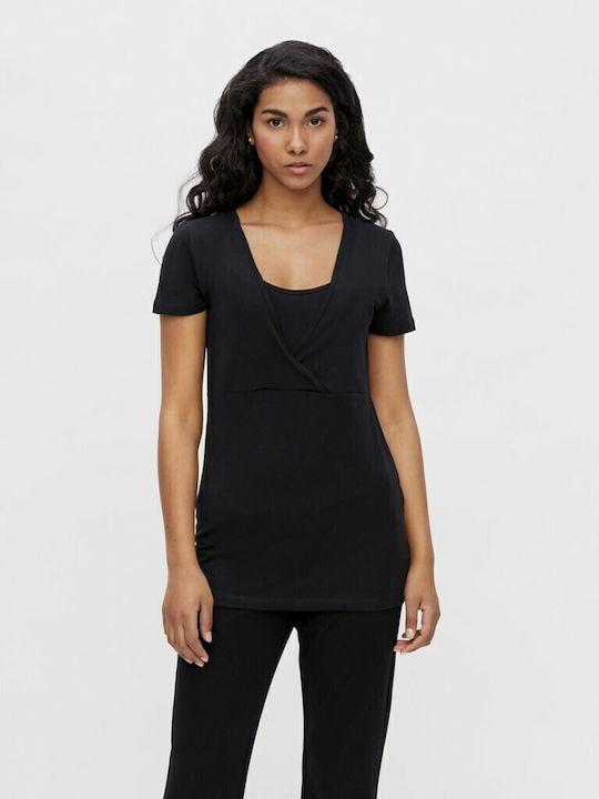 Mamalicious Short-sleeve Nursing 2pcs Maternity Top Multicolour