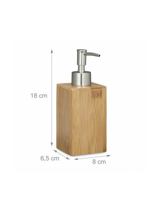 Relaxdays Dispenser made of Bamboo Brown 240ml