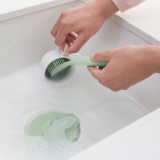Brabantia Brush Plastic Cleaning Brush with Handle Green