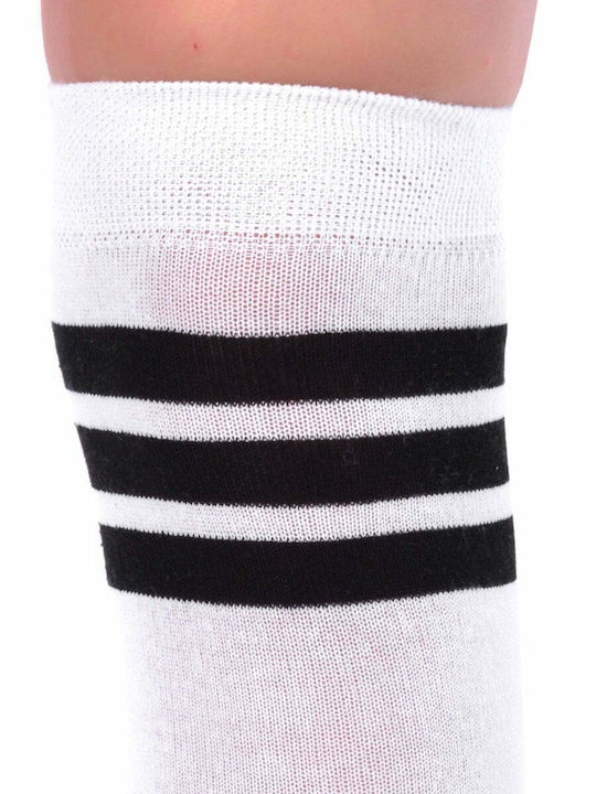 Axidwear Γυναικείες Κάλτσες με Σχέδια Λευκές