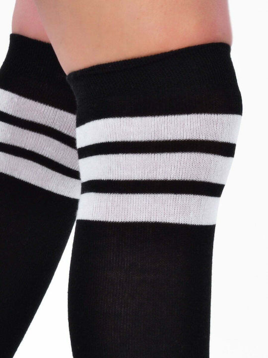 Axidwear Γυναικείες Κάλτσες με Σχέδια Μαύρες