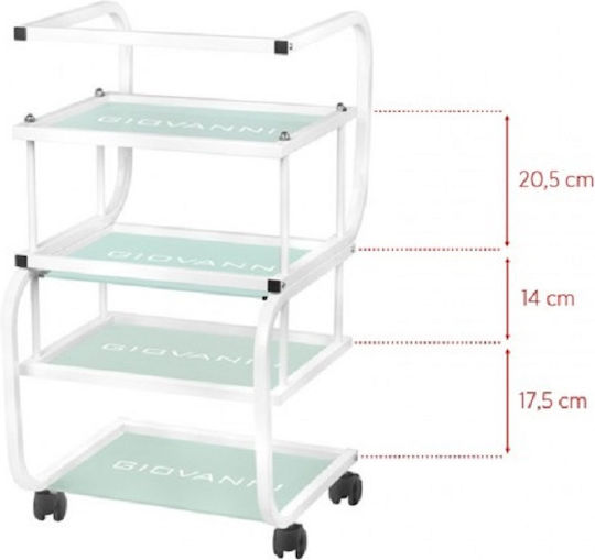 Activeshop Hair Salon Maintenance Cart 48x44.5x82cm