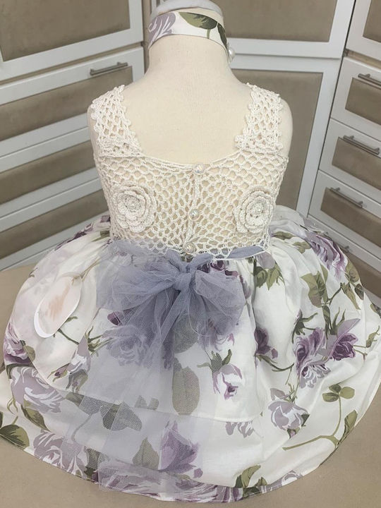 Nst Nastasia Joanne Kyger Melville Mehrfarbiges Taufkleid aus Tüll