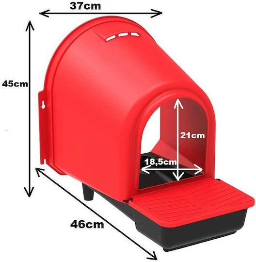 Copele Plastic Nesting Box for Hens Dimensions 37x47x45cm
