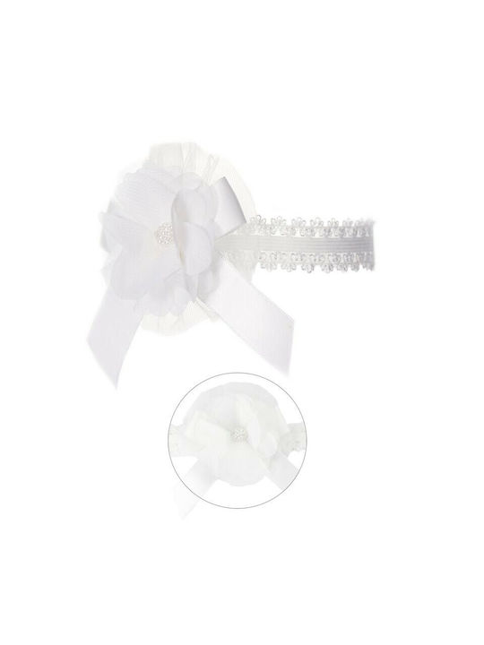 Soft Touch Baby Headband White 1pc