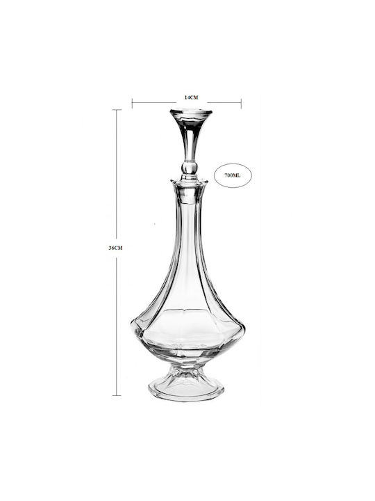 Novaker Crystal Wedding Decanter Τransparent