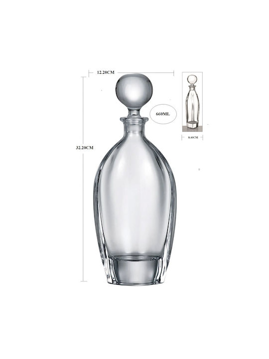 Novaker Crystal Wedding Decanter Τransparent