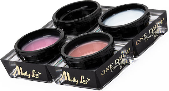 Molly Lac Gel Νυχιών Λευκό 15gr