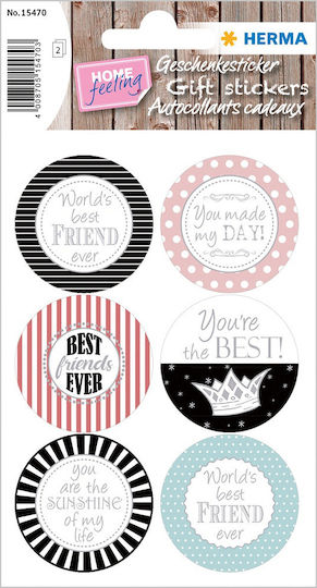 Herma You Decorative Sticker for DIY Crafts Silver