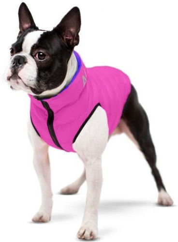 WauDog Hundemantel Wasserdicht Rosa Klein / Mittel mit Rückenlänge 45 cm.