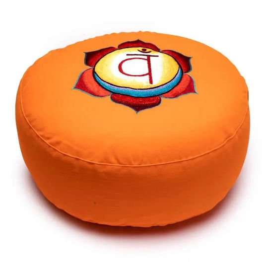Yogi & Yogini Yoga Pillow in Orange Color