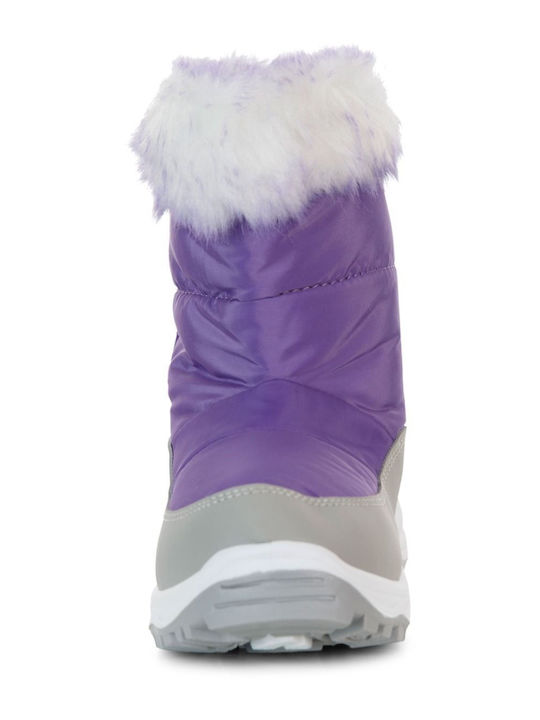 Arabella Kinder-Schneestiefeletten mit Klettverschluss Lila
