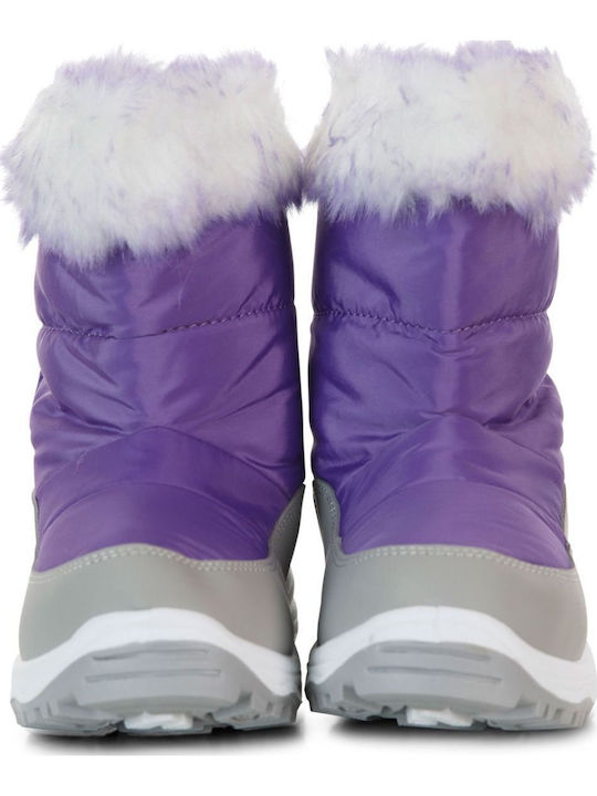 Arabella Kinder-Schneestiefeletten mit Klettverschluss Lila