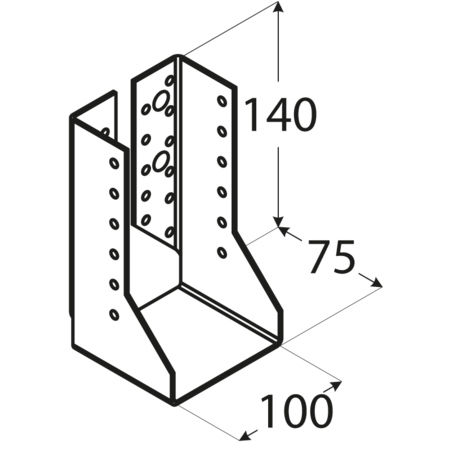 Showood Δοκοθήκη για Πέργκολα από Ξύλο 14x10cm