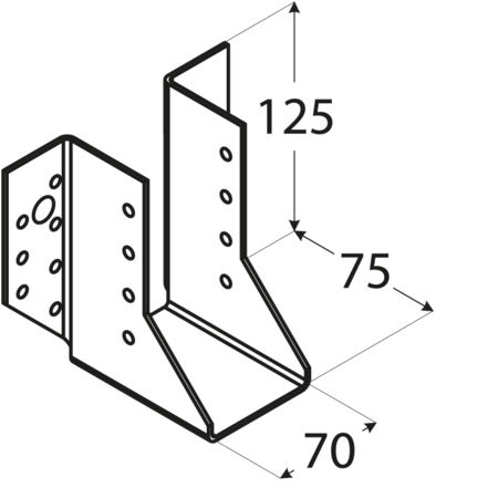 Showood Δοκοθήκη για Πέργκολα από Ξύλο 10.5x5.1cm
