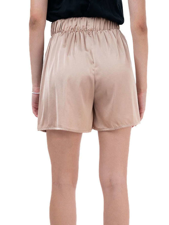 MY T Women's High-waisted Shorts Beige