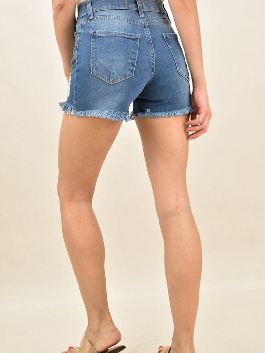 Potre Women's Jean Shorts Blue