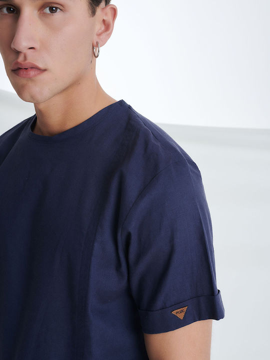 T-shirt Navy Μπλε