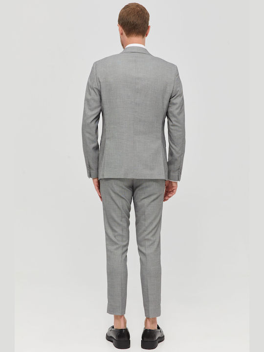 Aristoteli Bitsiani Men's Suit Slim Fit Gray