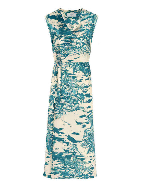 ABITO Sommer Midi Kleid Türkis