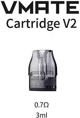 Voopoo V Thru Pro Replacement Pod in Black color 3ml with Resistance 0.7ohm 1pcs